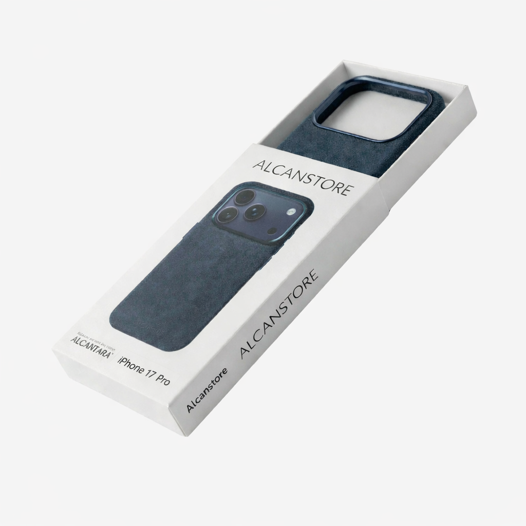 iPhone Alcantara Case - Navy Blue