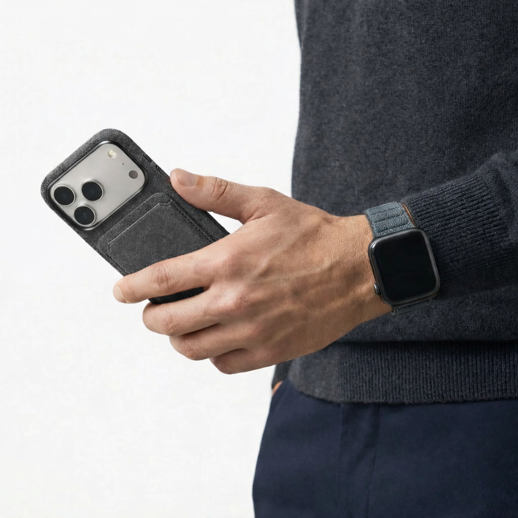 iPhone Alcantara Case - Space Grey