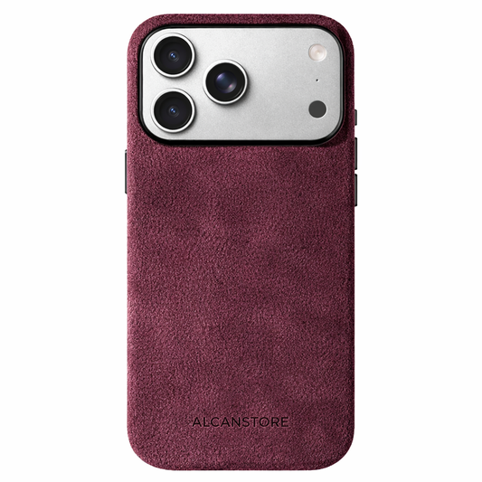 iPhone Alcantara Case - Red Wine